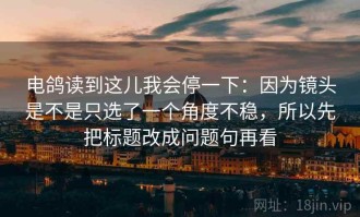 电鸽读到这儿我会停一下：因为镜头是不是只选了一个角度不稳，所以先把标题改成问题句再看